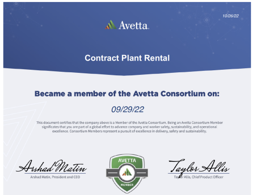 Avetta Consortium Member – A Pursuit of Excellence
